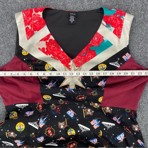 Disney Captain Marvel Retro Midi Dress Size 2X Park Rides Themed Rare NWOT - Picture 10 of 13